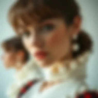 Modern Fashion Styles of Pearl Face Jewels A creative layout displaying various styles of pearl face jewels for modern fashion