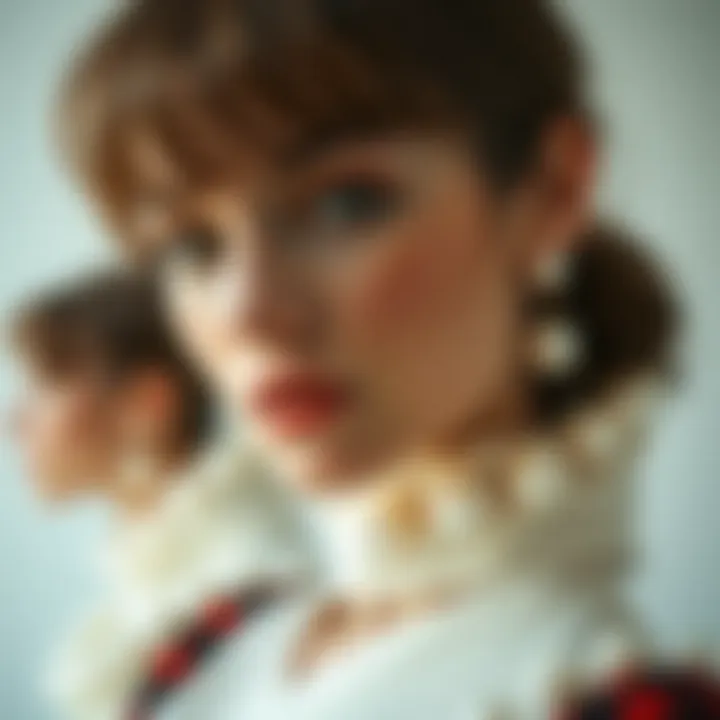 Modern Fashion Styles of Pearl Face Jewels A creative layout displaying various styles of pearl face jewels for modern fashion