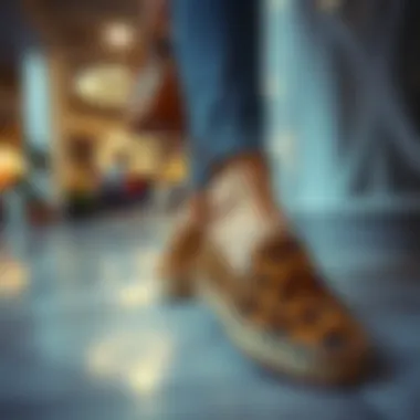 Leopard Espadrilles in Modern Fashion A stylish outfit featuring leopard espadrilles in a modern setting