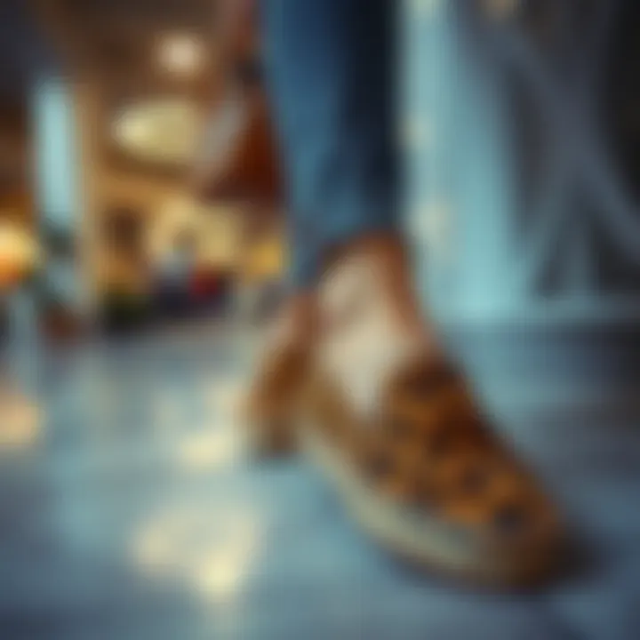 Leopard Espadrilles in Modern Fashion A stylish outfit featuring leopard espadrilles in a modern setting