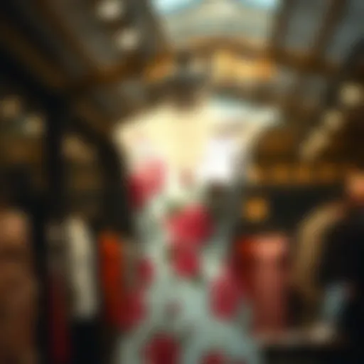 Elegant floral print cami dress on display