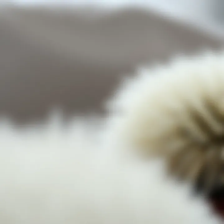 Detailed View of Brush Bristles Close-up of bristles showing texture