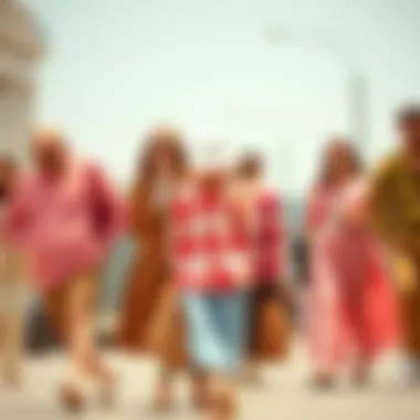 Historical representation of gingham pattern in fashion through the decades