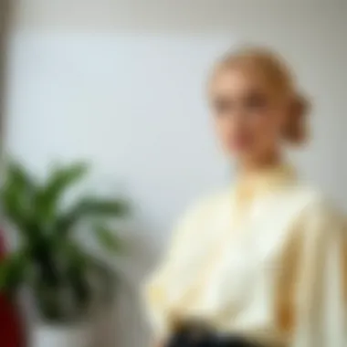 Current Color Trends for Blouses A color palette showcasing trendy hues for plain blouses in fashion.