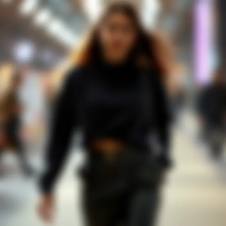 Contemporary fashion impact of twisted front sweater