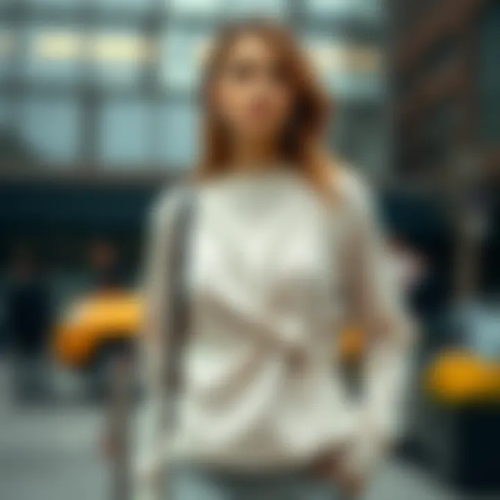 Versatile styling options for twisted front sweater