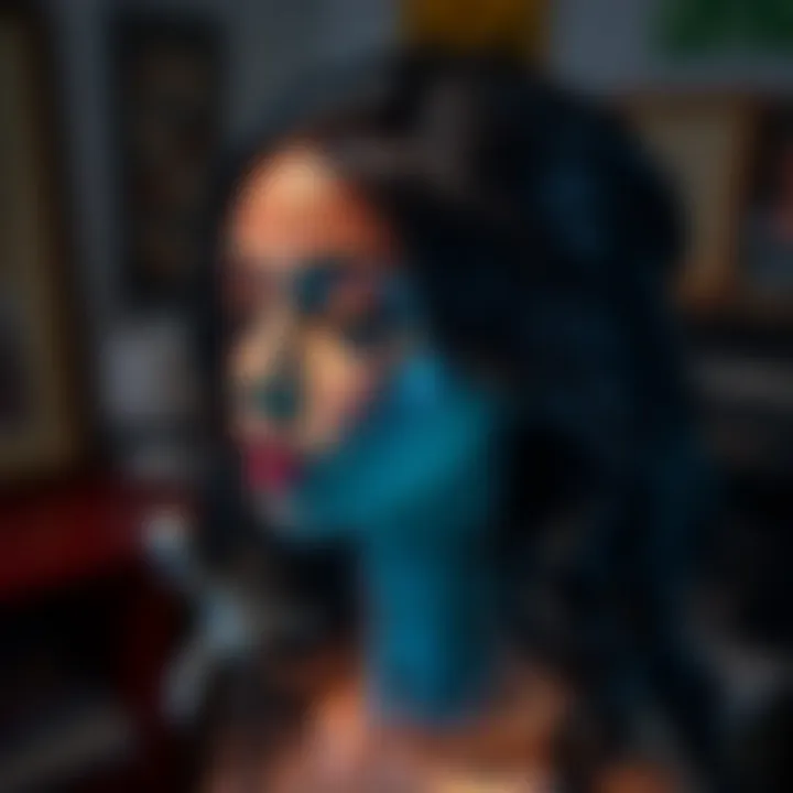 Flawless finish of lace wig installation