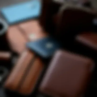 Diverse Materials: Craftsmanship Behind Glove Box Wallets An array of materials used in glove box wallets