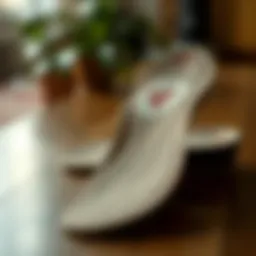 Comfortable insole showcasing material texture