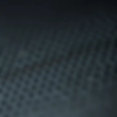 Close-up of precision perforated leather