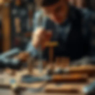 Maintenance of leather perforating tools in a workshop