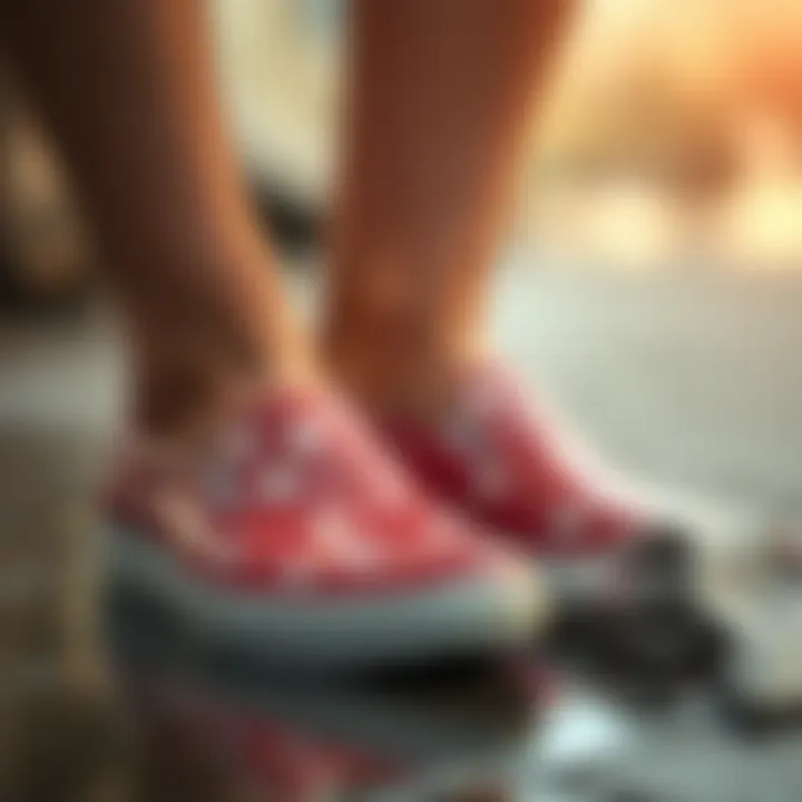 Care Tips for Maintaining Rainy Slip-On Shoes Demonstration of proper care for rainy slip-on shoes