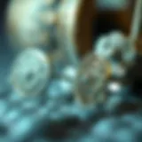 Detailed view of sterling silver labret studs showcasing intricate designs