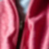 Detailed view of sweat vest fabric texture