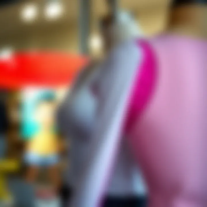 Stylish upper arm slimmer garment on a mannequin