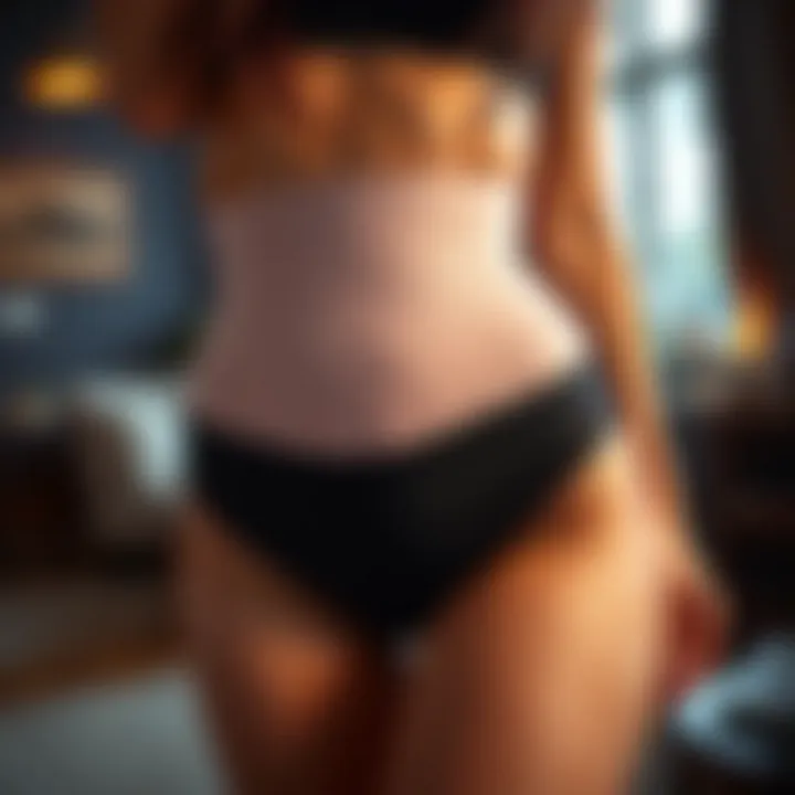 Benefits of Waist Trimmer Underwear Visual representation of the benefits of waist trimmer underwear