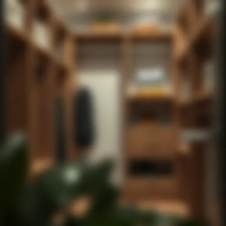 Installation of wooden dividers for optimal organization