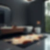 Elegant Waterproof Bathroom Floor Mat Elegant waterproof bathroom floor mat featuring modern design