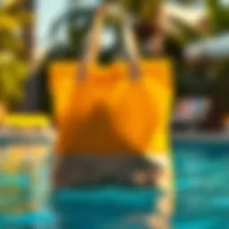 High-quality waterproof pool tote showcasing durable materials