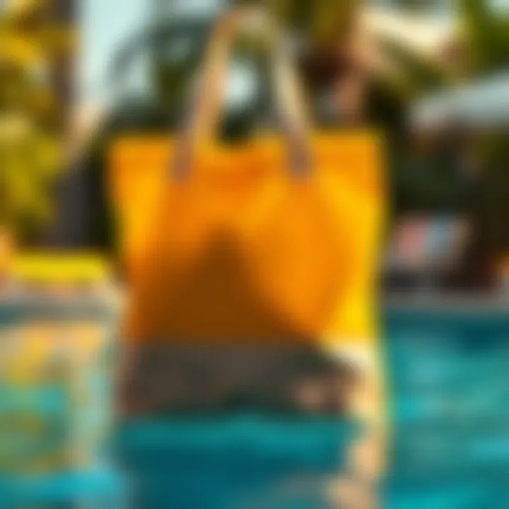 Durable Materials of Waterproof Pool Totes High-quality waterproof pool tote showcasing durable materials