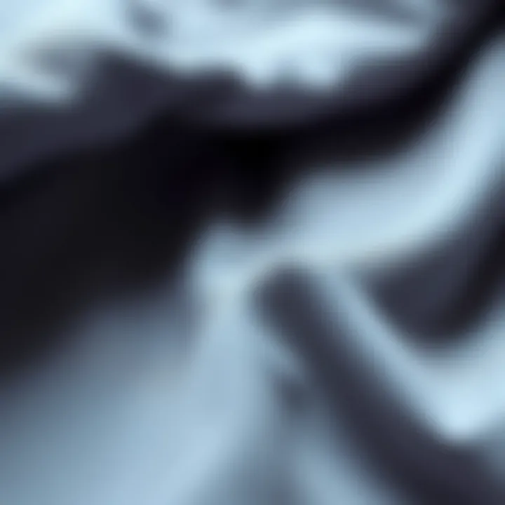 Close-up of fabric textures suitable for plus size clothing