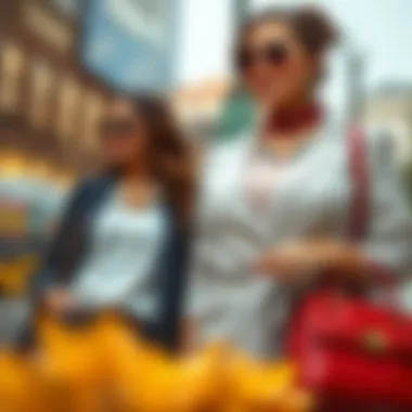 Fashionable accessories complementing plus size business wear