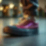 Wide toe box showcasing comfort and fit