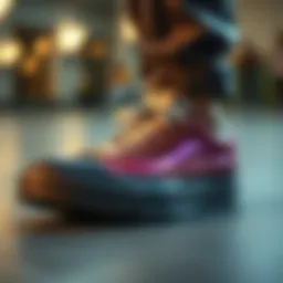 Wide toe box showcasing comfort and fit