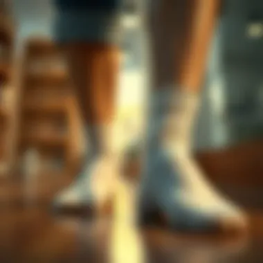 Lifestyle imagery illustrating the practical use of anti-slip socks