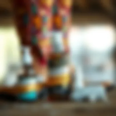 Care Products for Embroidered Boots Close-up view of the care products used for maintaining embroidered western boots.