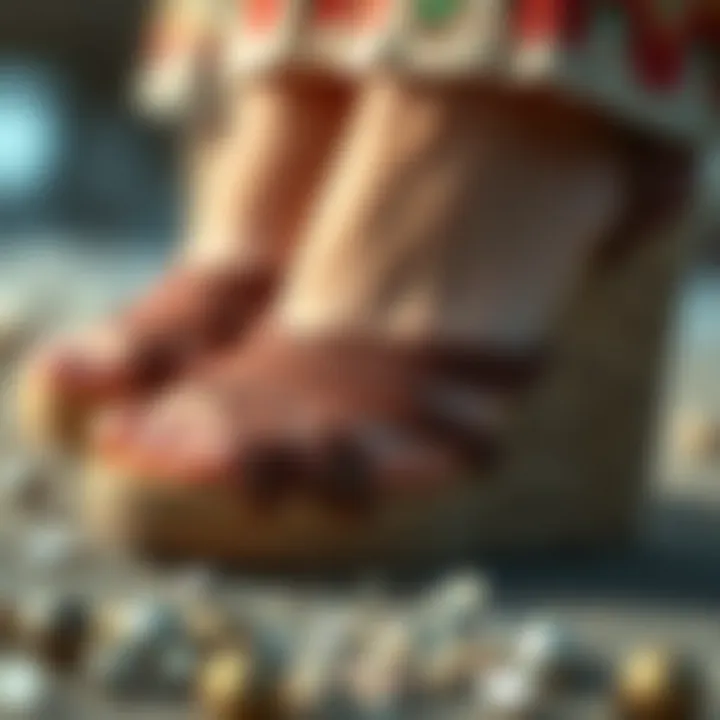 Close-up of materials used in Zodia wedges construction