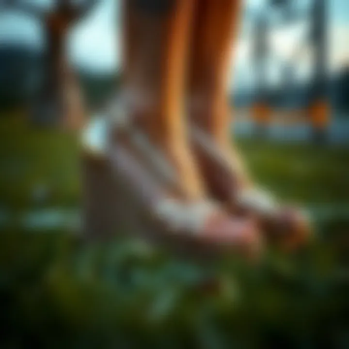 Stylish Zodia wedges showcasing unique design elements